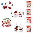 Ver imagem 1 de Adesivo Gel Natalino Decorativo Kit 4 Uni Enfeite Janelas Vidro Geladeira Casa Lojas Vitrine Shoppin