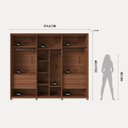 Ver imagem 5 de Guarda Roupa Casal 6 Portas Reflecta com LED 100% MDF Speculum 274cm - Canella