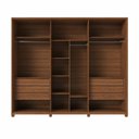 Ver imagem 4 de Guarda Roupa Casal 6 Portas Reflecta com LED 100% MDF Speculum 274cm - Canella