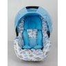 KIT CAPA DE BEBÊ CONFORTO E REDUTOR - NUVEM AZUL NOVA - 1