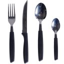 Ver imagem 1 de Jogo de Talheres Aço Inoxidavel 25 Pçs Preto