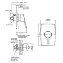 Ver imagem 2 de Kit 2 Acabamentos Monocomando para Chuveiro Docol Nexus 1/2" Chrome