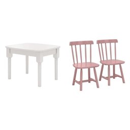 Mesa Infantil com 2 Cadeiras Mariah Madeira Maciça e Laca Casatema - 8