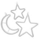 Ver imagem 1 de Pisca Varal Cortina Leds Amarela Estrelas Luas Natal de 2,5m