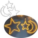 Ver imagem 2 de Pisca Varal Cortina Leds Amarela Estrelas Luas Natal de 2,5m