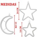 Ver imagem 5 de Pisca Varal Cortina Leds Amarela Estrelas Luas Natal de 2,5m