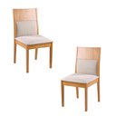 Ver imagem 2 de Conjunto Sala de Jantar 6 Cadeiras Noruega com Mesa Atlântico 2,00m - Madeira Maciça Encosto