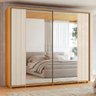 Guarda-roupa Casal Dalí Ripado com Escada 2 Portas 8 Gavetas 2 Portas C/ Espelho - 7 Decor Cinamomo - 1