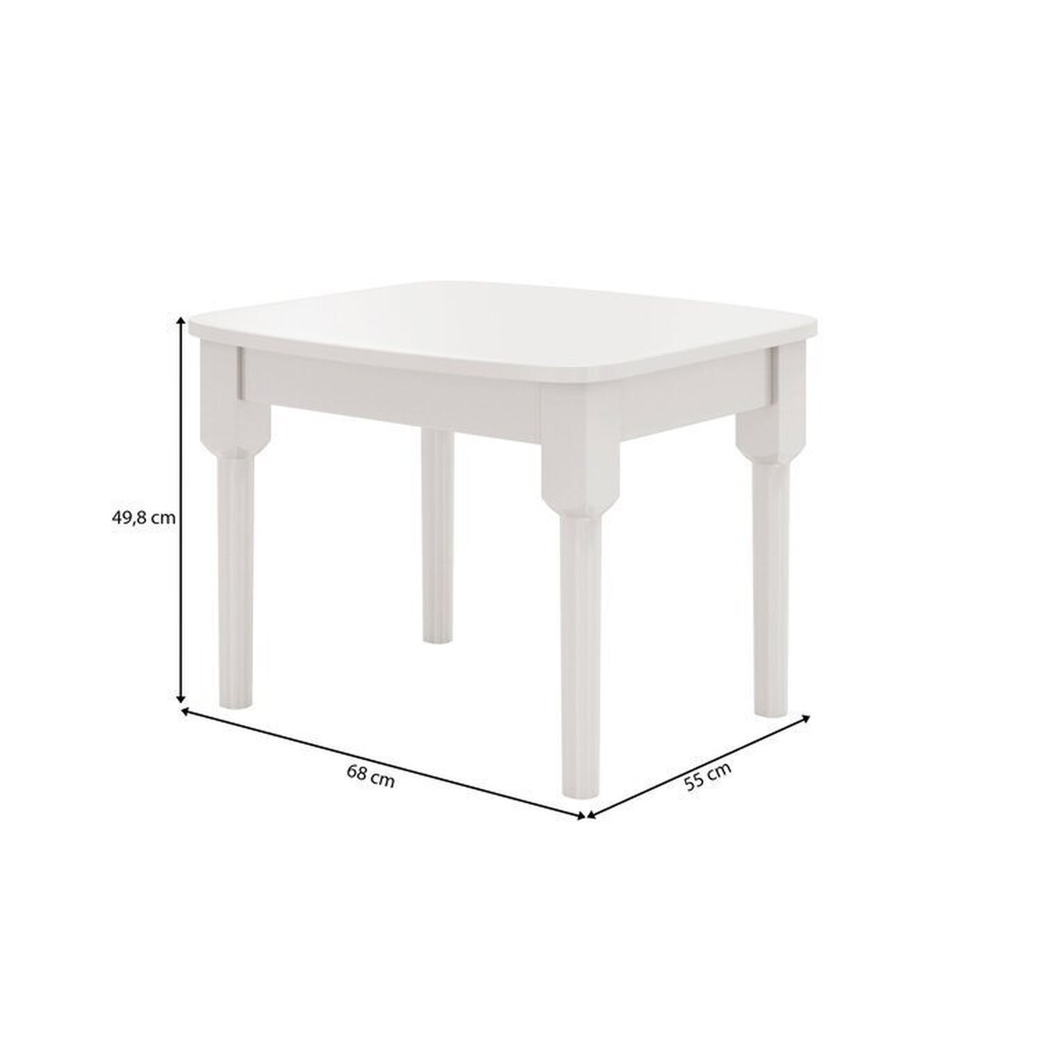 Mesa Infantil com 2 Cadeiras Mariah Madeira Maciça e Laca Casatema - 3