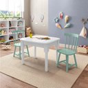 Ver imagem 1 de Mesa Infantil com 2 Cadeiras Mariah Madeira Maciça e Laca Casatema MadeiraOriginals