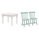 Ver mais imagens de Mesa Infantil com 2 Cadeiras Mariah Madeira Maciça e Laca Casatema MadeiraOriginals Branco/Menta