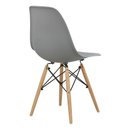 Ver imagem 4 de Cadeira Eiffel Charles Eames Cinza Base Madeira Sala de Jantar - D’Rossi