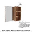 Ver imagem 2 de Armário para Banheiro com Espelho e 3 Nichos - Amêndoa