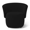Poltrona Decorativa Aisha Orgânica Suede Preto - 2