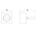 Ver imagem 2 de Kit 3 Acabamento para Registro C 210 1/2, 3/4 e 1 Meber Metais Cinza/Cromado