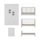 Ver imagem 4 de Conjunto de Quarto Brisa 4 Portas 6 Gavetas MDP-MDF Branco Multimóveis