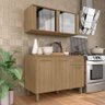 Cozinha Modulada com Vidro 2 Peças Tieli Boreal - Móveis Arapongas Boreal - 3