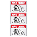 Ver imagem 1 de Combo 3 Placas De Sinalização Não Entre Cachorro 30x20 Acesso - P-7 F9e