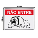 Ver imagem 2 de Combo 3 Placas De Sinalização Não Entre Cachorro 30x20 Acesso - P-7 F9e