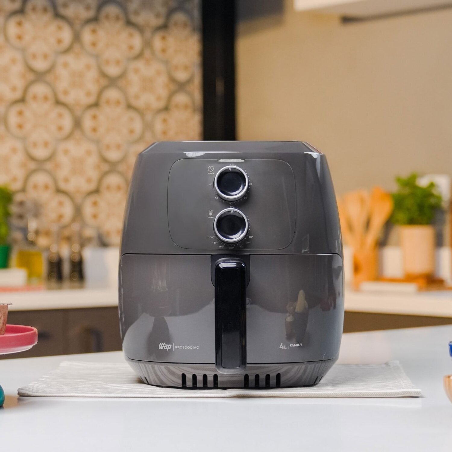 Fritadeira Elétrica Wap Air Fryer Cinza 4l com Potência de 1500w Revestimento Antiaderente 127v - 5