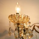 Ver imagem 4 de Arandela Cristal Clássica Candelabro Dourado 2 Braços 2xe14 Sindora St3163