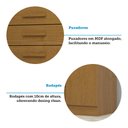 Ver mais imagens de Cômoda 95 cm 1 Porta 5 Gavetas 100% Mdf Nemésia Espresso Móveis