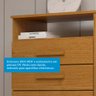 Cômoda 95 cm 1 Porta 5 Gavetas 100% Mdf Nemésia Espresso Móveis - 6