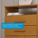 Ver imagem 6 de Cômoda 1 Porta 5 Gavetas 100% MDF 95cm Nemésia Espresso Móveis Marrom/Cinamomo
