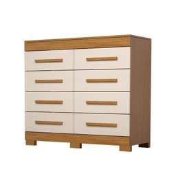 Cômoda 111,60cm 8 Gavetas 100% Mdf Lantana Espresso Móveis - 2