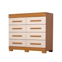 Ver imagem 3 de Cômoda 8 Gavetas 100% MDF Lantana 112cm Espresso Móveis Bege/Cinamomo/Off White