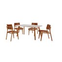 Ver imagem 2 de Conjunto de Mesa de Jantar Maia Tampo com Vidro Laqueado 120 cm 4 Cadeiras Eloá