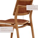 Ver imagem 5 de Conjunto de Mesa de Jantar Maia Tampo com Vidro Laqueado 120 cm 4 Cadeiras Eloá