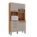 Ver imagem 1 de Armário de Cozinha 5 Portas 2 Gavetas Dubai Salleto Cinamomo-off White