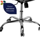 Ver imagem 7 de Cadeira de Escritório Home Office Giratória Altura Ajustável Marrom