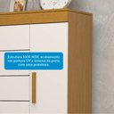 Ver imagem 7 de Cômoda 120cm 1 Porta 5 Gavetas 100% Mdf Miosótis Espresso Móveis