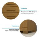 Ver mais imagens de Cômoda 1 Porta 5 Gavetas 100% MDF 120cm Miosótis Espresso Móveis Marrom/Cinamomo