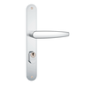 Fechadura Externa Perfil Serralheiro Estreita Stam Inox Fech 601-602/33 Esp Inox (g) Perfil Metalico - 1