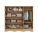 Ver imagem 5 de Cômoda Infantil 95cm 1 Porta e 4 Gavetas Realeza Multimóveis Mp4454 Madeirado/branco