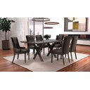 Ver imagem 1 de Sala de Jantar Moderna Retangular 6 cadeiras 1,80x1,0m - Ciber - Requinte Salas