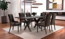 Ver imagem 1 de Sala de Jantar Moderna Retangular 6 cadeiras 1,80x1,0m - Ciber - Requinte Salas