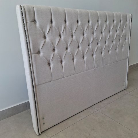 Cabeceira para Cama Box Queen 170cm Soft Linho Bege - Sallar Home