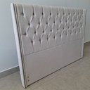 Ver imagem 1 de Cabeceira para Cama Box Queen 170cm Soft Linho Bege - Sallar Home
