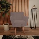 Ver imagem 1 de Poltrona Laura Pés Palito Linho - Doce Sonho Móveis POLTRONAS POLTRONAS PARA SALA POLTRONAS DECORATI