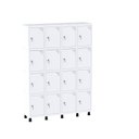 Ver imagem 1 de Armário Guarda Volume Locker Roupeiro 16 Portas Aço Grf 504/16 Branco