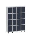 Ver imagem 2 de Armário Guarda Volume Locker Roupeiro 16 Portas Aço Grf 504/16