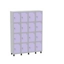 Ver imagem 2 de Armário Guarda Volume Locker Roupeiro 16 Portas Aço Grf 504/16