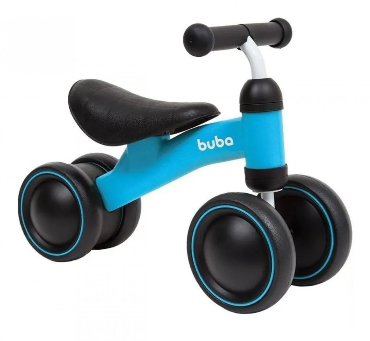 Bicicleta de Equilíbrio Infantil 4 Rodas Azul - Buba 13517 - 1