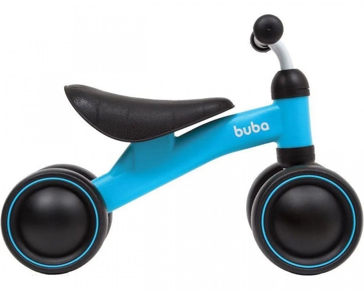 Bicicleta de Equilíbrio Infantil 4 Rodas Azul - Buba 13517 - 4