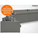 Ver imagem 4 de Sofá Tango 2,60M Sem Caixa, Retrátil e Reclinável Velosuede Grafite - Netsofás