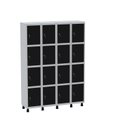 Ver imagem 2 de Armário Guarda Volume Locker Roupeiro 16 Portas Aço Grf 504/16